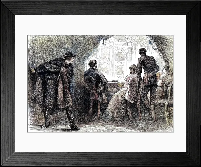 Framed Print : Assassination of President Lincoln, Washington DC, 1865 (c1880). Creator: Unknown Framed Print : Assassination of President Lincoln, Washington DC, 1865 (c1880). Creator: Unknown