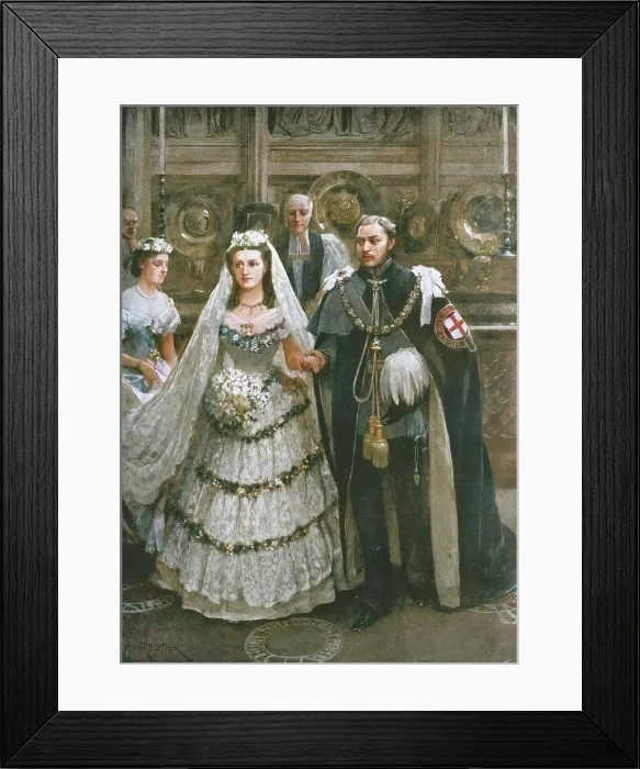Framed Print : The Marriage of the Prince of Wales with Princess Alexandra of Denmark... Windsor, 1863, (1901) Framed Print : The Marriage of the Prince of Wales with Princess Alexandra of Denmark... Windsor, 1863, (1901)