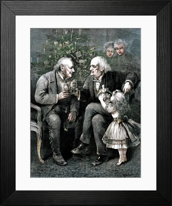 Framed Print : 'When We Were Boys Together', - drawn by A. Muir, 1873. Creator: William Biscombe Gardner Framed Print : 'When We Were Boys Together', - drawn by A. Muir, 1873. Creator: William Biscombe Gardner