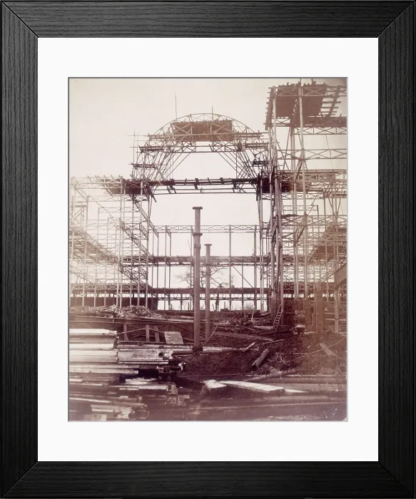 Framed Print : First rib of the Nave, October 1852, Crystal Palace, London. Creator: Philip Henry Delamotte. First rib of the Nave, October 1852, Crystal Palace, London Framed Print : First rib of the Nave, October 1852, Crystal Palace, London. Creator: Philip Henry Delamotte. First rib of the Nave, October 1852, Crystal Palace, London