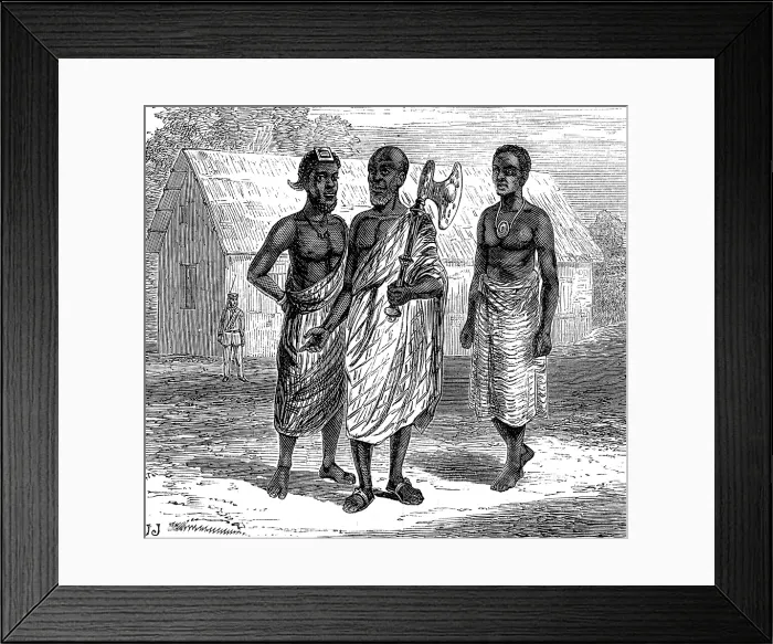 Framed Print : The War on the Gold Coast: Ashantee messengers of peace, 1873. Creator: Unknown Framed Print : The War on the Gold Coast: Ashantee messengers of peace, 1873. Creator: Unknown