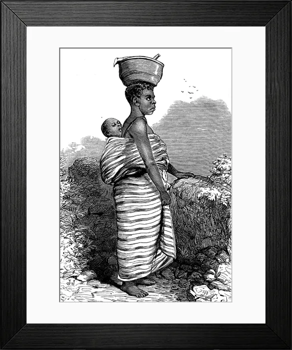 Framed Print : The War on the Gold Coast: a bush woman, 1873. Creator: Unknown Framed Print : The War on the Gold Coast: a bush woman, 1873. Creator: Unknown