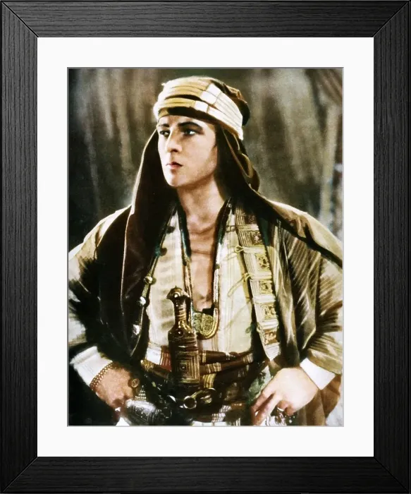 Framed Print : Rudolph Valentino in The Sheik, 1921, (1935). Creator: Unknown Framed Print : Rudolph Valentino in The Sheik, 1921, (1935). Creator: Unknown