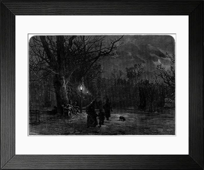 Framed Print : 'Moving On': a sketch in St. James's Park by L. Wagner, 1873. Creator: D. Copsey. 'Moving On': a sketch in St. James's Park by L. Wagner, 1873 Framed Print : 'Moving On': a sketch in St. James's Park by L. Wagner, 1873. Creator: D. Copsey. 'Moving On': a sketch in St. James's Park by L. Wagner, 1873