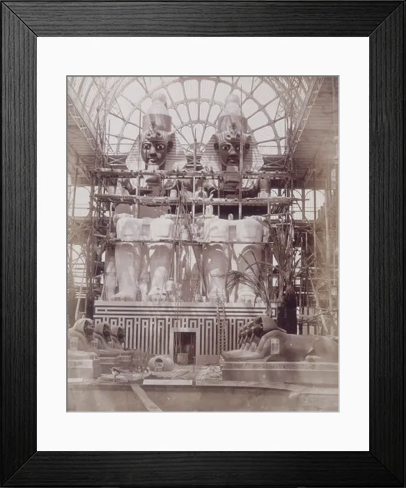 Framed Print : The Colossi of Aboo Simbel in Process of Painting, Crystal Palace, Sydenham, 1852-1854 Framed Print : The Colossi of Aboo Simbel in Process of Painting, Crystal Palace, Sydenham, 1852-1854