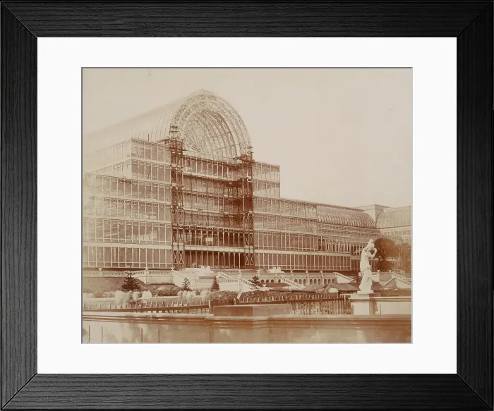 Framed Print : The Centre Transept - from the Garden, Crystal Palace, Sydenham, 1852-1854 Framed Print : The Centre Transept - from the Garden, Crystal Palace, Sydenham, 1852-1854
