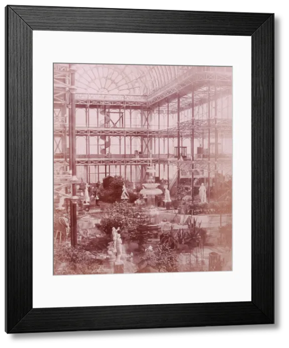Framed Print : Osler's Crystal Fountain, Crystal Palace, Sydenham, 1852-1854. Creator: Philip Henry Delamotte. Osler's Crystal Fountain, Crystal Palace, Sydenham, 1852-1854 Framed Print : Osler's Crystal Fountain, Crystal Palace, Sydenham, 1852-1854. Creator: Philip Henry Delamotte. Osler's Crystal Fountain, Crystal Palace, Sydenham, 1852-1854