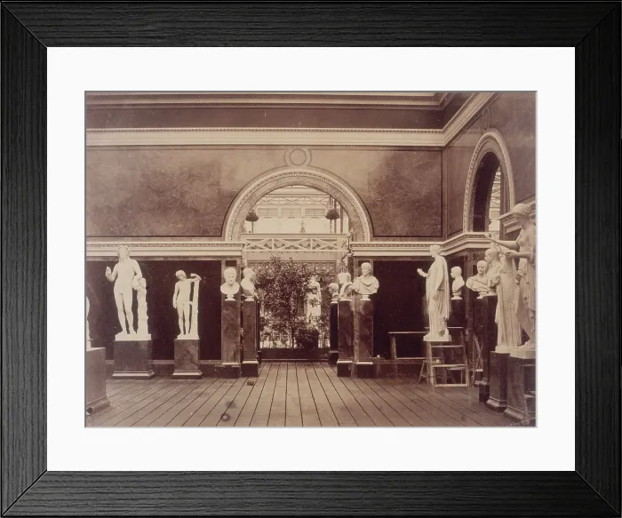 Framed Print : Interior of the Roman Court, Crystal Palace, Sydenham, 1852-1854. Creator: Philip Henry Delamotte. Interior of the Roman Court, Crystal Palace, Sydenham, 1852-1854 Framed Print : Interior of the Roman Court, Crystal Palace, Sydenham, 1852-1854. Creator: Philip Henry Delamotte. Interior of the Roman Court, Crystal Palace, Sydenham, 1852-1854