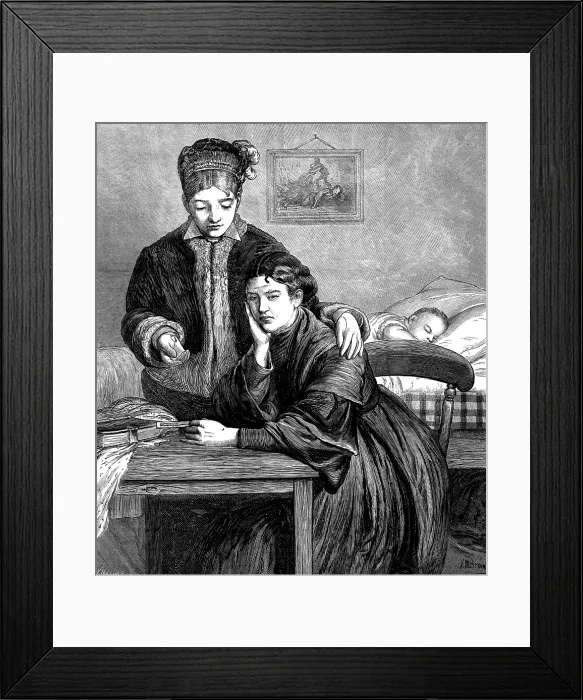 Framed Print : Soldiers Wives, 1873. Creator: William Hollidge. Soldiers Wives, 1873. Creator: William Hollidge Framed Print : Soldiers Wives, 1873. Creator: William Hollidge. Soldiers Wives, 1873. Creator: William Hollidge