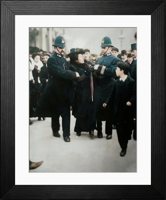 Framed Print : London - arrest of a suffragette, between c1910 and c1915. Creator: Bain News Service Framed Print : London - arrest of a suffragette, between c1910 and c1915. Creator: Bain News Service