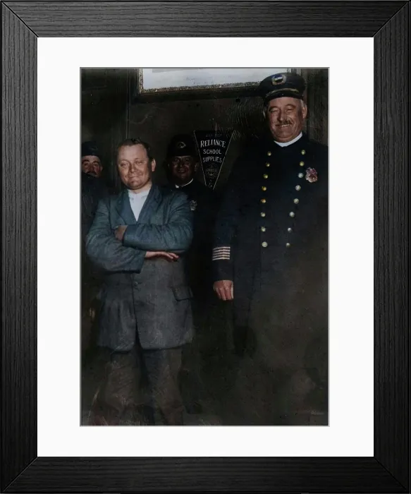 Framed Print : Schrank under arrest, 1912. Creator: Bain News Service Framed Print : Schrank under arrest, 1912. Creator: Bain News Service