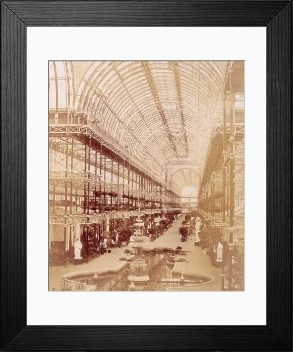 Framed Print : The Nave from the South end, Crystal Palace, Sydenham, 1852-1854. Creator: Philip Henry Delamotte. The Nave from the South end, Crystal Palace, Sydenham, 1852-1854 Framed Print : The Nave from the South end, Crystal Palace, Sydenham, 1852-1854. Creator: Philip Henry Delamotte. The Nave from the South end, Crystal Palace, Sydenham, 1852-1854