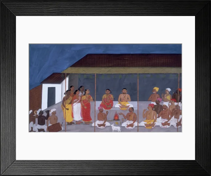 Framed Print : One of the ceremonies undertaken during the life of a Brahmin, 1820. Creator: Unknown Framed Print : One of the ceremonies undertaken during the life of a Brahmin, 1820. Creator: Unknown