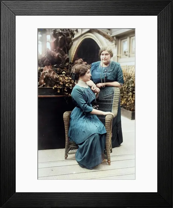 Framed Print : Helen Keller & Mrs. Macy, 1913. Creator: Bain News Service Framed Print : Helen Keller & Mrs. Macy, 1913. Creator: Bain News Service