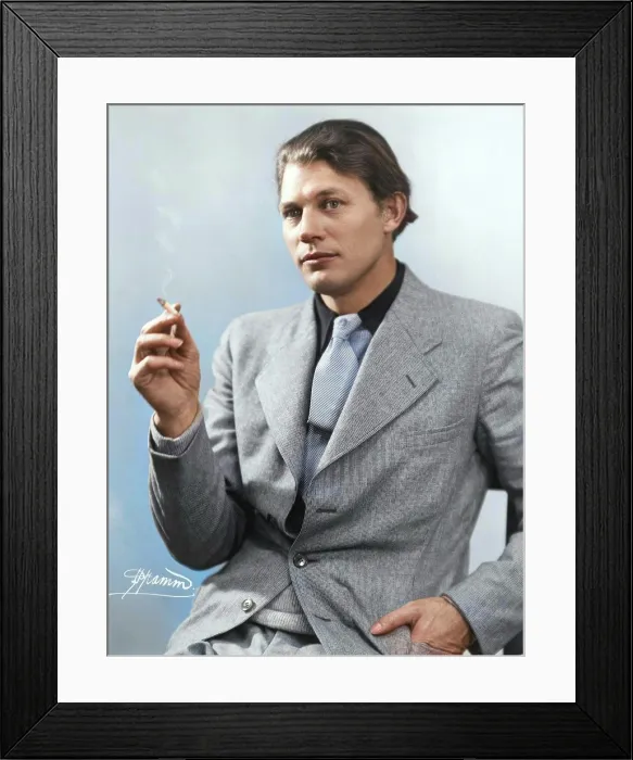 Framed Print : Portrait of the author Harry Martinson (1904-1978), 1933. Creator: Peter Pramm Framed Print : Portrait of the author Harry Martinson (1904-1978), 1933. Creator: Peter Pramm