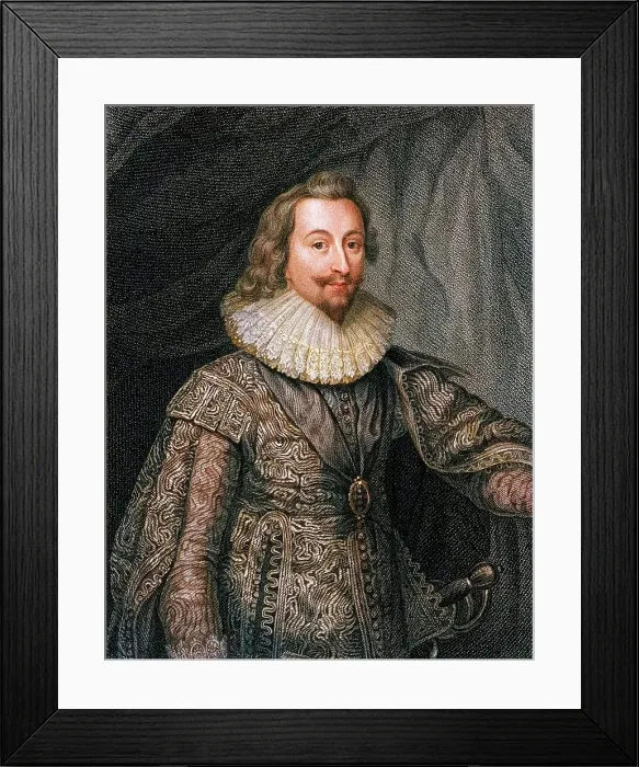 Framed Print : George Villiers, 1st Duke of Buckingham (1592-1628), 1824. Creator:s Freeman Framed Print : George Villiers, 1st Duke of Buckingham (1592-1628), 1824. Creator:s Freeman