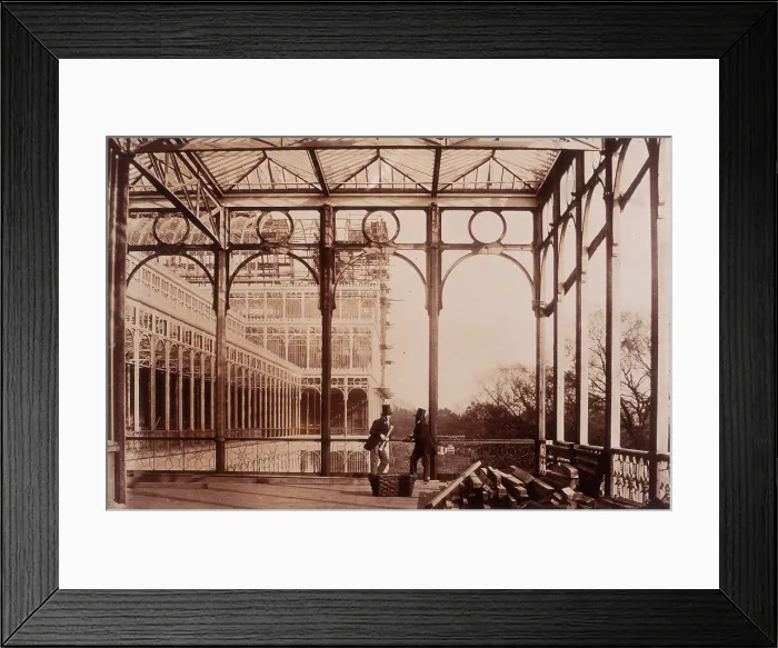 Framed Print : Open Colonnade, Garden front, Crystal Palace, Sydenham, 1852-1854 Framed Print : Open Colonnade, Garden front, Crystal Palace, Sydenham, 1852-1854