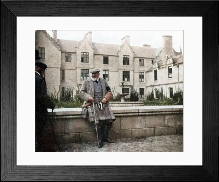 Framed Print : King Edward VII (1841-1910) at Balmoral, Scotland, 1908. Creator: Queen Alexandra Framed Print : King Edward VII (1841-1910) at Balmoral, Scotland, 1908. Creator: Queen Alexandra