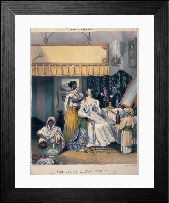 Framed Print : The Young Lady's Toilet, 1842. Creators: Joseph Bouvier, William Tayler. The Young Lady's Toilet, 1842. Creators: Joseph Bouvier, William Tayler Framed Print : The Young Lady's Toilet, 1842. Creators: Joseph Bouvier, William Tayler. The Young Lady's Toilet, 1842. Creators: Joseph Bouvier, William Tayler