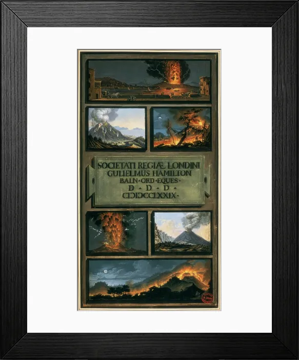 Framed Print : Volcanic eruptions, 1779. Creator: Unknown Framed Print : Volcanic eruptions, 1779. Creator: Unknown