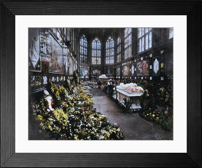 Framed Print : Funeral of H.R.H. The Duke of Clarence, January 1892, (c1897). Creator: E&S Woodbury. Funeral of H.R.H. The Duke of Clarence, January 1892, (c1897). Creator: E&S Woodbury Framed Print : Funeral of H.R.H. The Duke of Clarence, January 1892, (c1897). Creator: E&S Woodbury. Funeral of H.R.H. The Duke of Clarence, January 1892, (c1897). Creator: E&S Woodbury