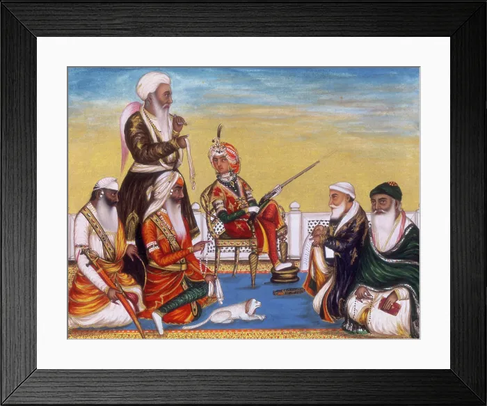 Framed Print : The durbar of December 1845. Creator: Hasan al-Din