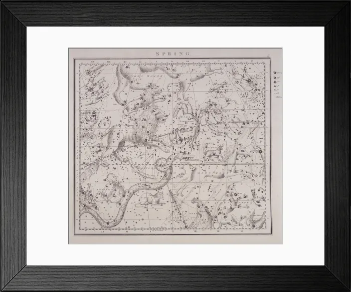 Framed Print : Spring, from a celestial atlas, 1843. Creator: Unknown Framed Print : Spring, from a celestial atlas, 1843. Creator: Unknown
