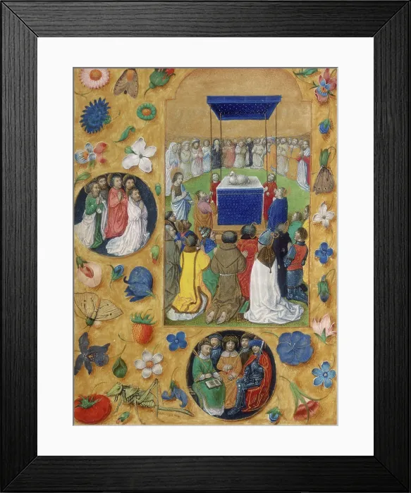 Framed Print : Adoration of the lamb, c1480-c1500. Creator: Unknown Framed Print : Adoration of the lamb, c1480-c1500. Creator: Unknown