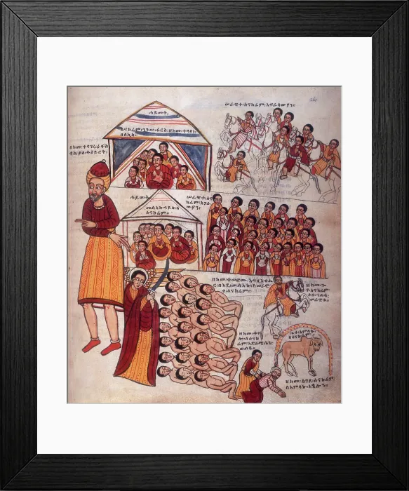 Framed Print : King Herod decrees all male children to be killed, 1756. Creator: Unknown Framed Print : King Herod decrees all male children to be killed, 1756. Creator: Unknown
