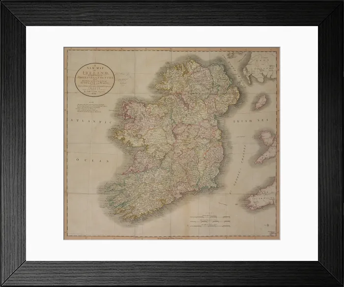 Framed Print : A New Map of Ireland, 1799. Creator: John Cary. A New Map of Ireland, 1799. Creator: John Cary Framed Print : A New Map of Ireland, 1799. Creator: John Cary. A New Map of Ireland, 1799. Creator: John Cary