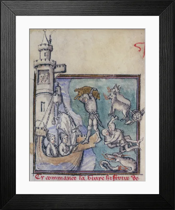 Framed Print : The exploits of Jason and the Argonauts, c1400-c1415. Creator: Unknown Framed Print : The exploits of Jason and the Argonauts, c1400-c1415. Creator: Unknown