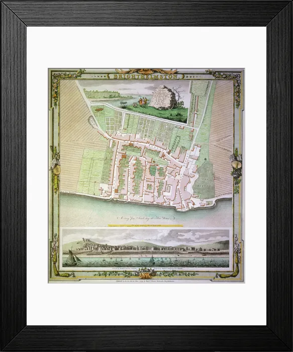 Framed Print : Map of Brighton, East Sussex, 1779. Creator: Whitchurch Framed Print : Map of Brighton, East Sussex, 1779. Creator: Whitchurch