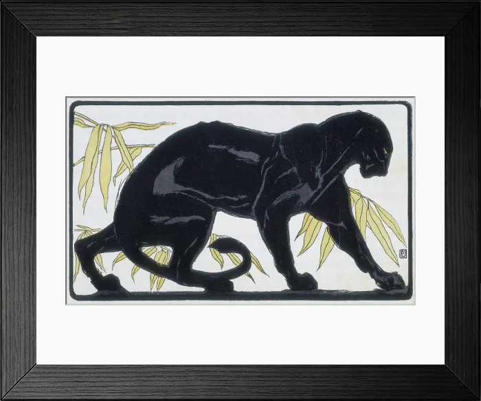 Framed Print : Panther; scene from 'The Jungle Book', 1919. Creator: Paul Jouve Framed Print : Panther; scene from 'The Jungle Book', 1919. Creator: Paul Jouve