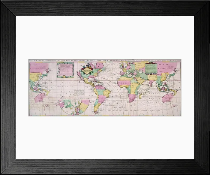 Framed Print : Map of the World, c1701. Creator: Pieter Mortier Framed Print : Map of the World, c1701. Creator: Pieter Mortier