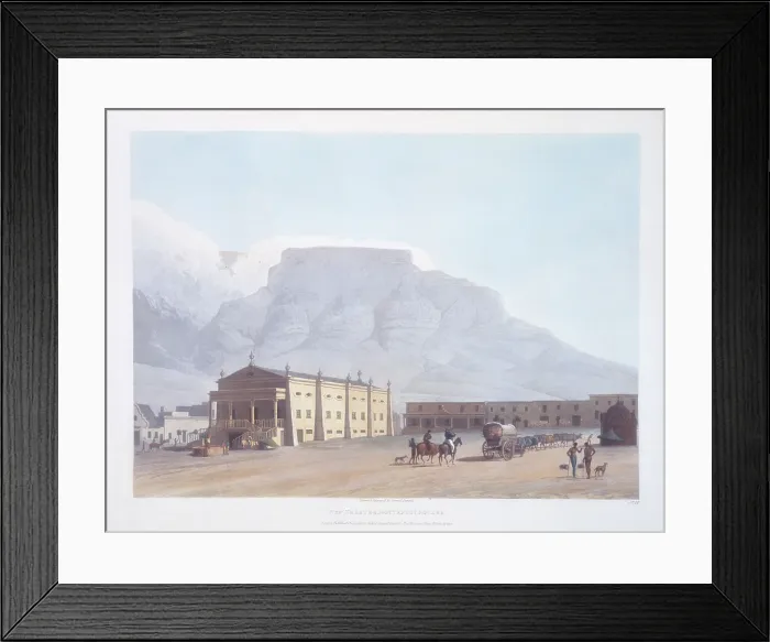 Framed Print : New Theatre, Hottentot Square, Africa, 1804. Creator: Samuel Daniell Framed Print : New Theatre, Hottentot Square, Africa, 1804. Creator: Samuel Daniell