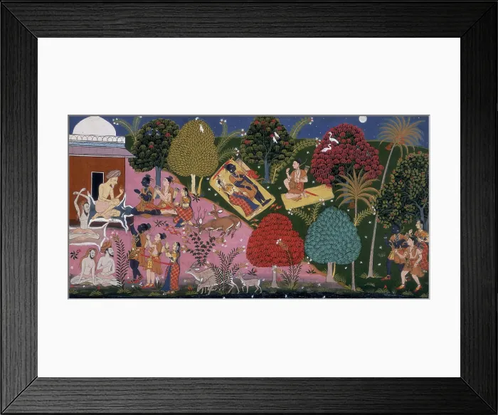 Framed Print : A wise man gives his blessing, 1713. Creator: Unknown Framed Print : A wise man gives his blessing, 1713. Creator: Unknown