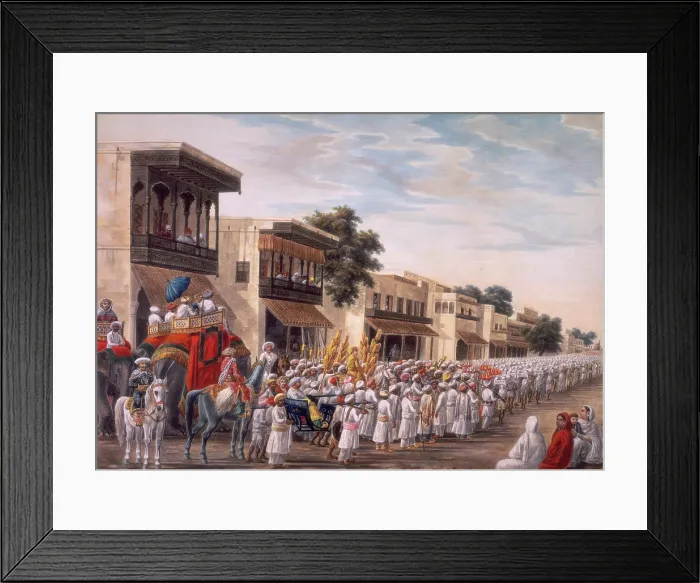 Framed Print : Marriage procession of a Muslim bridegroom proceeding to the bride's house, c1808 Framed Print : Marriage procession of a Muslim bridegroom proceeding to the bride's house, c1808