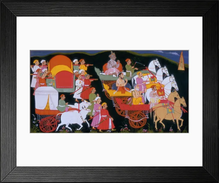 Framed Print : Procession of kings, wise men and their attendants, 1713. Creator: Unknown Framed Print : Procession of kings, wise men and their attendants, 1713. Creator: Unknown