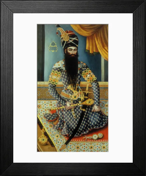 Framed Print : Fath Ali Shah, the Shah of Persia, (c1800?). Creator: Unknown Framed Print : Fath Ali Shah, the Shah of Persia, (c1800?). Creator: Unknown