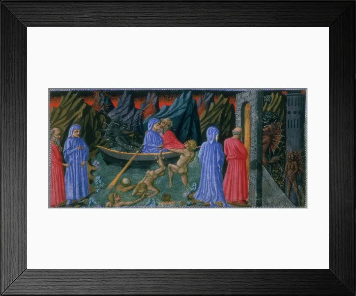 Framed Print : Dante and Vergillius, c1300-c1321. Creator: Unknown Framed Print : Dante and Vergillius, c1300-c1321. Creator: Unknown