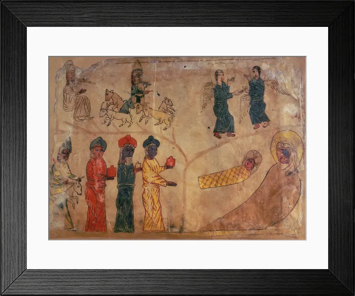 Framed Print : Scenes from the life of Christ, 1317. Creator: Unknown Framed Print : Scenes from the life of Christ, 1317. Creator: Unknown