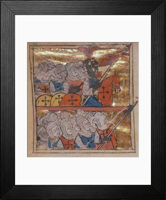 Framed Print : Peter the Hermit leading the Crusades, 1311. Creator: Unknown Framed Print : Peter the Hermit leading the Crusades, 1311. Creator: Unknown