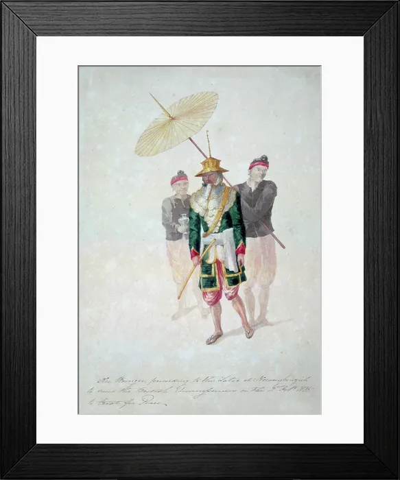 Framed Print : The Kinwun Mingyi, (Burmese prime minister), c1826. Creator: Thomas Abercrombie Trant Framed Print : The Kinwun Mingyi, (Burmese prime minister), c1826. Creator: Thomas Abercrombie Trant