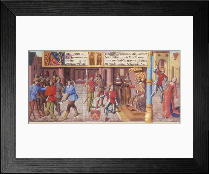 Framed Print : Scenes from Roman history, 1475. Creator: Unknown Framed Print : Scenes from Roman history, 1475. Creator: Unknown
