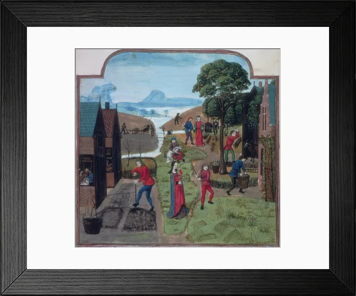 Framed Print : Labours of the Months, c1475-c1500. Creator: Unknown Framed Print : Labours of the Months, c1475-c1500. Creator: Unknown