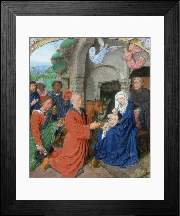 Framed Print : Adoration of the Kings, c1475-c1500. Creators: Unknown, Gerard David Framed Print : Adoration of the Kings, c1475-c1500. Creators: Unknown, Gerard David
