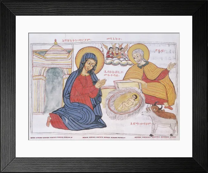Framed Print : Nativity scene, 1664-1665. Creator: Unknown Framed Print : Nativity scene, 1664-1665. Creator: Unknown