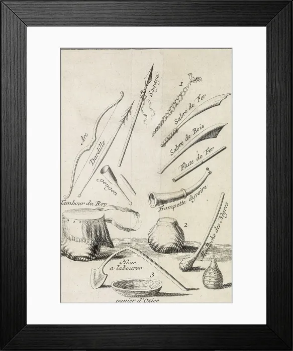 Framed Print : Habillement des Femmes du Roy, 1731. Creator: Unknown Framed Print : Habillement des Femmes du Roy, 1731. Creator: Unknown