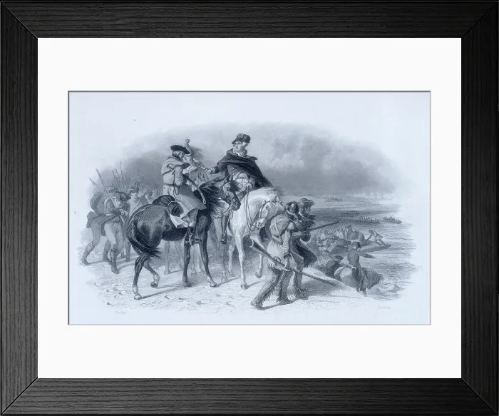 Framed Print : President George Washington crossing the Delaware, 1776, (c1856-c1859). Creator: James Duthie Framed Print : President George Washington crossing the Delaware, 1776, (c1856-c1859). Creator: James Duthie