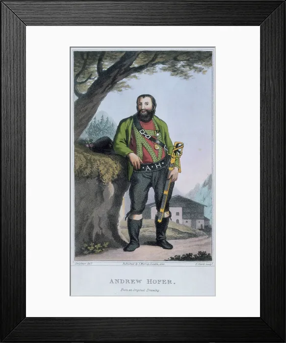 Framed Print : Andrew Hofer, 1820. Creator: L Clark Framed Print : Andrew Hofer, 1820. Creator: L Clark
